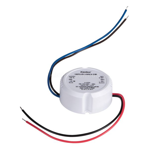 Блок живлення Kanlux 24241 Circo LED 12V DC 0-15W
